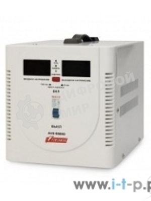 Стабилизатор Powerman AVS 5000D (5000ВА,25А,КПД 98%,циф. индикация вх./вых. напряж.)