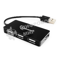 Концентратор USB 2.0 Gembird UHB-U2P4-03, 4 порта, блистер