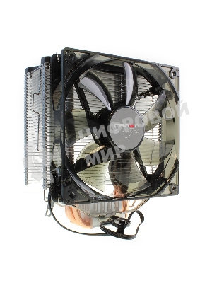 Кулер для процессора Crown CM-5 прозрачный/черный, 120 мм, 1500 об/мин, 30.8 дБ, 4 pin, 187 Вт, 148 мм