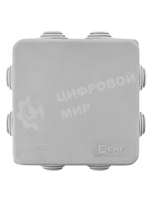 Коробка распределительная EKF КМР-030-031 с крышкой наружная (85х85х40) 8 мембр. вводов IP55