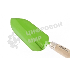 Совок посадочный широкий Palisad 95х350 мм, стальной, деревянная рукоятка