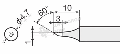 Жало для паяльника Goot RX-80HRT-1C