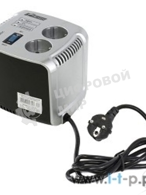 Сетевой фильтр Powerman Стабилизаторы напряжения AVS 1000 C Black\Silver (1000ВА,5А,КПД 98%,без индикации,настольный)