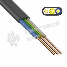 Кабель силовой медный ВВГ-Пнг(А) 3x1,5 мм² 100 м, ГОСТ 31996-2012, ТУ 16-705.499-2010