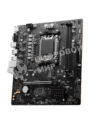 Материнская плата MSI PRO B650M-B, AM5, AMD B650, 2xDDR5, 4xSATA, 1xM.2, 1xPCI-E 4.0 x16, 1xPCI-E 4.0 x1, 1xHDMI, 1xVGA, 1x2.5Gb LAN, 2xUSB 2.0, 4xUSB 3.2 Gen 1, 3x3.5 мм, 7.1, Micro-ATX