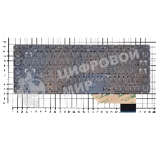 Клавиатура для ноутбука HP Envy 14-K черная с подсветкой