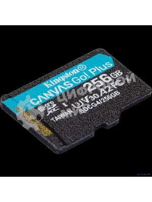 Флеш карта microSDXC 256Gb Kingston SDCG4/256GbSP Canvas Go! Plus V10 A2 w/o adapter