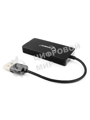 Концентратор USB 2.0 Gembird UHB-U2P4-03, 4 порта, блистер