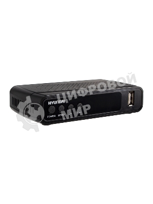 Приставка для цифрового ТВ Hyundai H-DVB520 черный, DVB-T2, DVB-T, DVB-C, HDMI, USB 2.0 х2