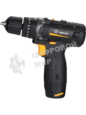 Дрель-шуруповерт Deko GCD12DU, 12 В, 2 Ач, 32 Нм, щеточный, ударный