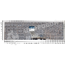 Клавиатура для ноутбука HP 15-dw черная с подсветкой