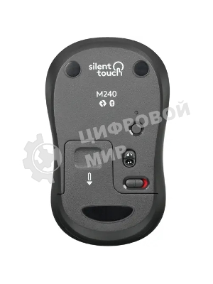 Мышь беспроводная Logitech M240 SILENT белый, 4000 dpi, Bluetooth, кнопки - 3