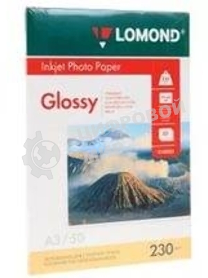 Фотобумага Lomond 0102025 A3/230г/м2/50л./белый глянцевое для струйной печати