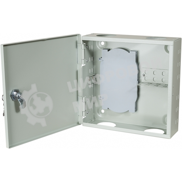 Кросс оптический настенный на 8 SC адаптеров, металлический с замком