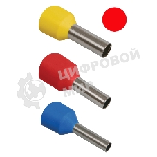 Наконечник-гильза изол. Е1508 (уп. 100 шт) IEK UGN10-D15-03-08