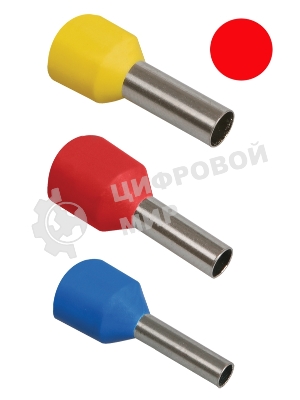 Наконечник-гильза изол. Е1508 (уп. 100 шт) IEK UGN10-D15-03-08