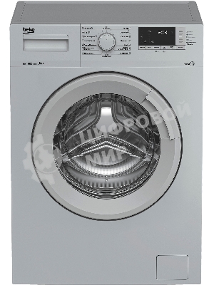 Стиральная машина Beko WSRE6512ZSS серебристый, загрузка фронтальная 6 кг, 1000 об/мин., класс: А