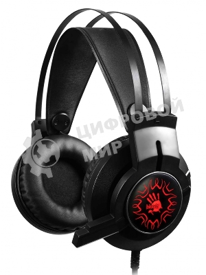 Гарнитура Bloody J437 чёрный, проводная, подсветка