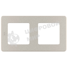 Рамка 2 поста шампань Inspiria