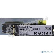 Накопитель SSD 240Gb M2 2280 QUMO Novation TLC 3D (Q3DT-240GMSY-M2) R/W 560/530; 52K/72K IOPS; MAS1102A OEM