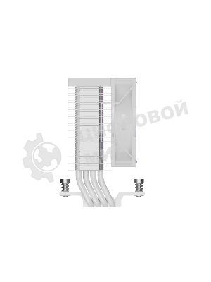 Кулер PCCooler R400 ARGb белый 92мм алюминий+медь 2200rpm 30db 4-pin 180W 133мм