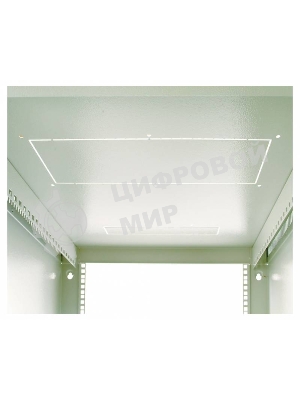 Шкаф настенный ЦМО ШРН-12.650 12U 600x650мм пер.дв.стекл несъемные бок.пан. 50кг серый