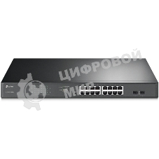 Коммутатор 16-port Gigabit PoE Easy Smart switch, 802.3af on ports 1-16, PoE budget 192 watts, desktop and rack-mountable
