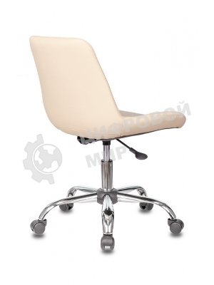 Кресло Бюрократ CH-350SL/IVORY светло-бежевый, экокожа, 120 кг, механизм качания