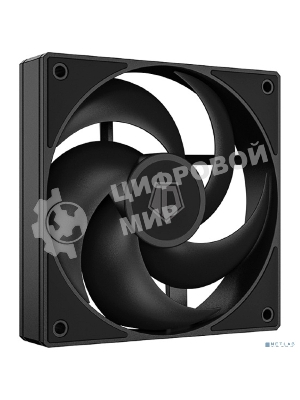 Вентилятор для корпуса ID-Cooling AS-120-K черный, 120 мм, 2000 об/мин, 27.2 дБ, 4 pin