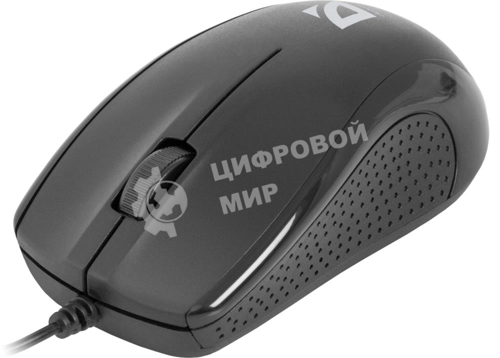 Мышь проводная Defender Optimum MB-160 черный, 1000 dpi, USB, кнопки - 3