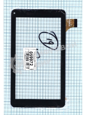 Сенсорное стекло (тачскрин) WJ916-FPC-V1.0, черное