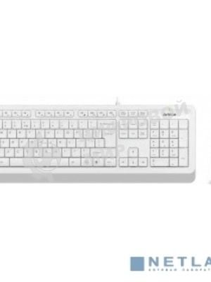Комплект клавиатура+мышь A4Tech FStyler F1010 проводной, USB, 1600 DPI, белый/серый