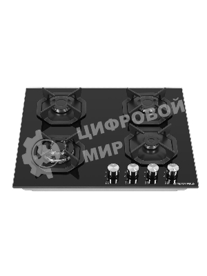 Газовая варочная панель Maunfeld EGHG.64.23CB/G, 4 конфорки, закаленное стекло, черный