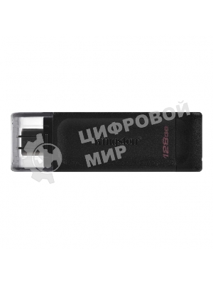 Флешка USB Kingston DataTraveler DT70 (DT70/128Gb), 128Gb, USB Type-C 3.2, R/W 70/45, черный