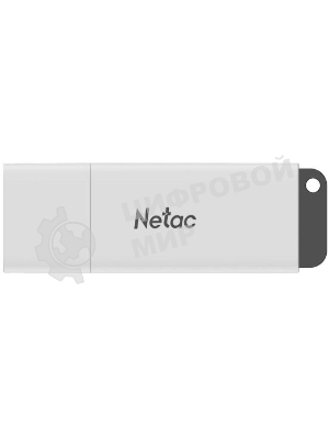Флешка USB Netac U185 (NT03U185N-064G-20WH), 64Gb, USB 2.0, R/W 25/10, белый/серый