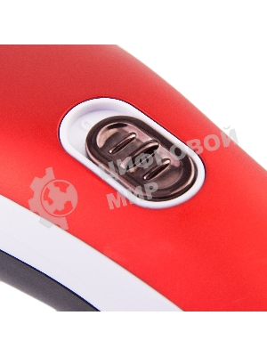 Набор для стрижки Galaxy Line GL 4157, красный с белым, лезвие шириной 40 мм, 45 мин непрер. работы, 2 насадки-расчески, лезвия из высококачественной японской нержавеющей стали, индикатор работы и заряда, эргономичный дизайн