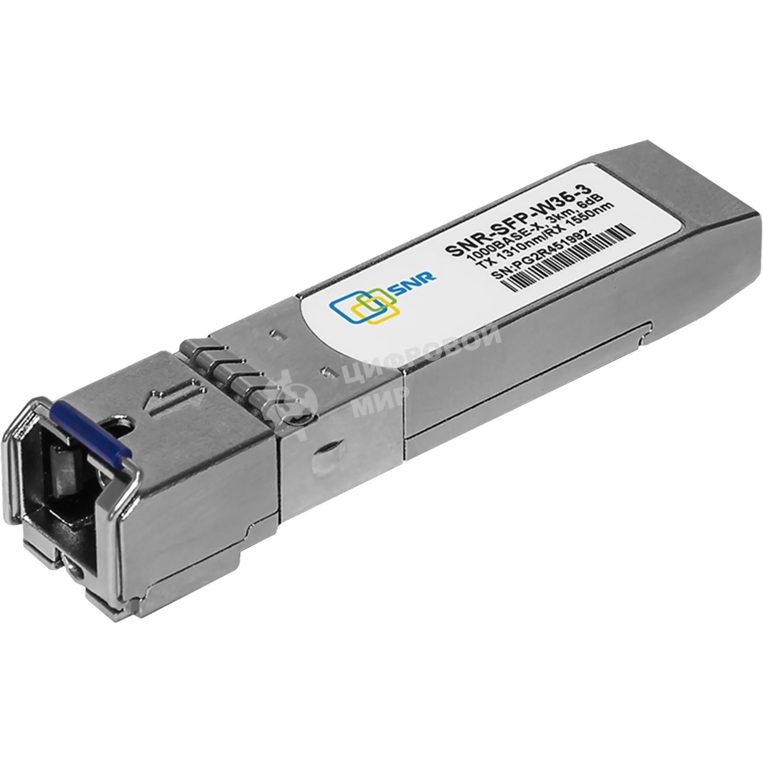 Модуль SFP 1000BASE-X, 3km, 6db, TX 1310nm, DDM enabled