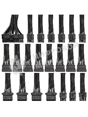 Блок питания ExeGate 1200PPH-OEM (EX292158RUS-OEM-S), 1200Вт, 80 PLUS Bronze, 120мм, черный