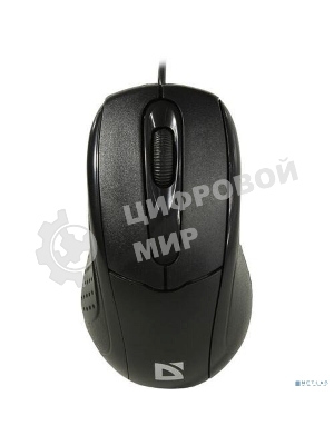 Мышь проводная Defender Standard MB-580 черный, 1000 dpi, USB, кнопки - 3