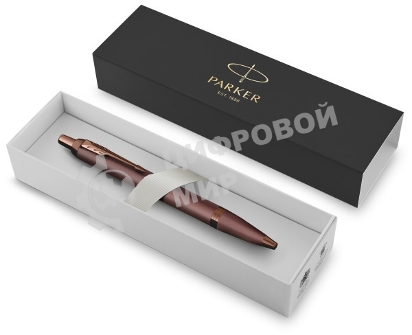 Ручка шариковая Parker IM Monochrome K328 (2190514) Burgundy PVD, M, синие чернила, подарочная коробка