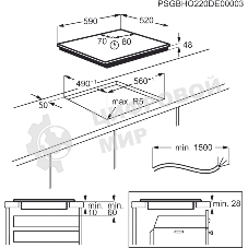 Индукционная варочная панель Electrolux EIB60420CK черный