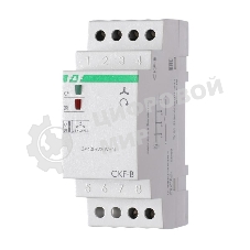 Реле контроля наличия; ассимметрии и чередования фаз CKF-B (монтаж на DIN-рейке 35мм; задержка отключения 3-5с; 3х400/230В+N 2А 1Z) F&F EA04.002.002