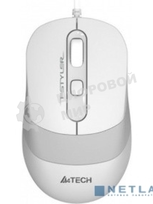 Комплект клавиатура+мышь A4Tech FStyler F1010 проводной, USB, 1600 DPI, белый/серый