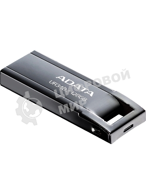 Флешка USB ADATA UR340 (AROY-UR340-128GbK), 128Gb, USB 3.2, R/W 100/30, черный