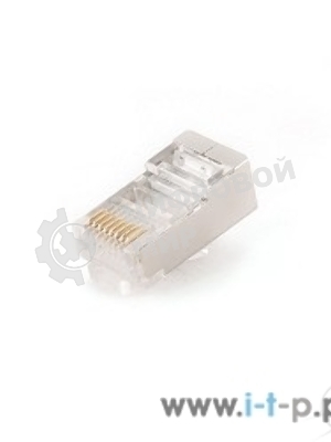 Коннектор Gembird Вилка RJ-45 LC-8P8C-001 (3-зубца) cat.5e, для одножильного кабеля (100 шт.)