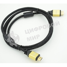 Кабель HDMI Behpex Ver.1.4 Gold jack HDMI(19pin)/HDMI(19pin) 1.8м феррит.кольца позолоченные контакты