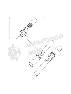 Переходник антенный Rexant (гнездо F - штекер TV), (1 шт.)