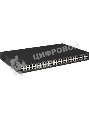 Коммутатор Osnovo SW-64822(700W) 48 портовый PoE коммутатор, 48*10/100 Base-T PoE, 2*GE Combo Uplink, PoE на порт до 30W, суммарная мощность PoE до 700W