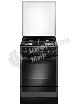 Плита газовая Gefest ПГ 5300-02 0046 черный, конфорок 4 шт, духовка 52 л, 50 см x 85 см x 58.5 см