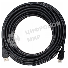 Кабель аудио-видео Cactus CS-HDMI.1.4-10 HDMI (m)/HDMI (m) 10м. позолоченные контакты черный